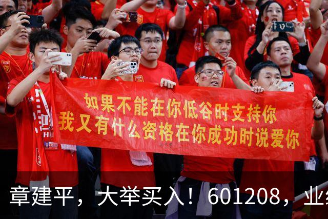 章建平，大举买入！601208，业绩大增！
